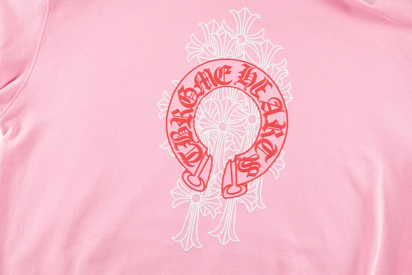 P290 Chrome Hearts Pink Foam Chrome Hearts Sweatshirt Size: SMLXL Color: Pink